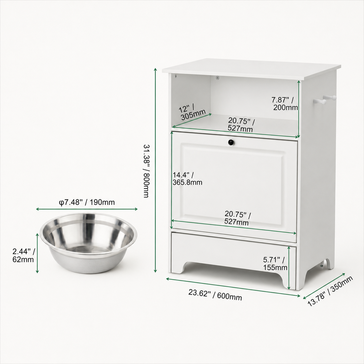 Pet Feeding Cabinet