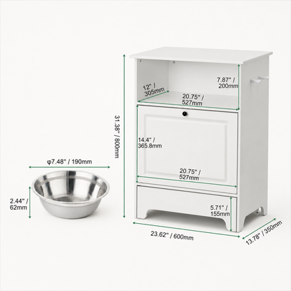 Pet Feeding Cabinet