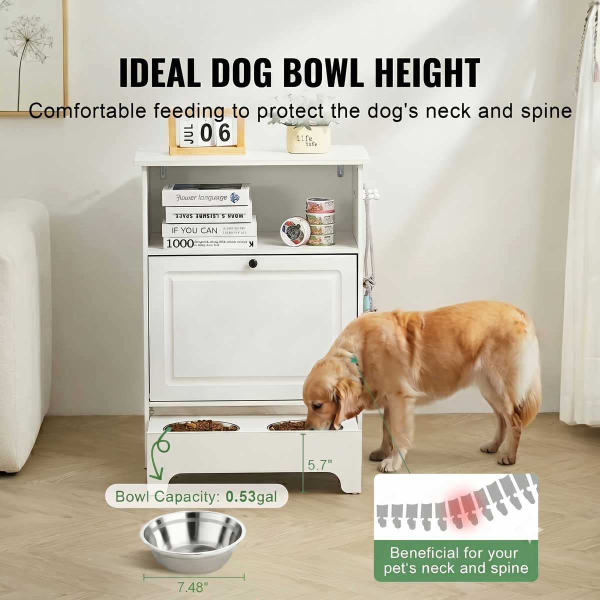 Pet Feeding Cabinet