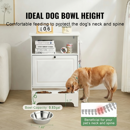 Pet Feeding Cabinet